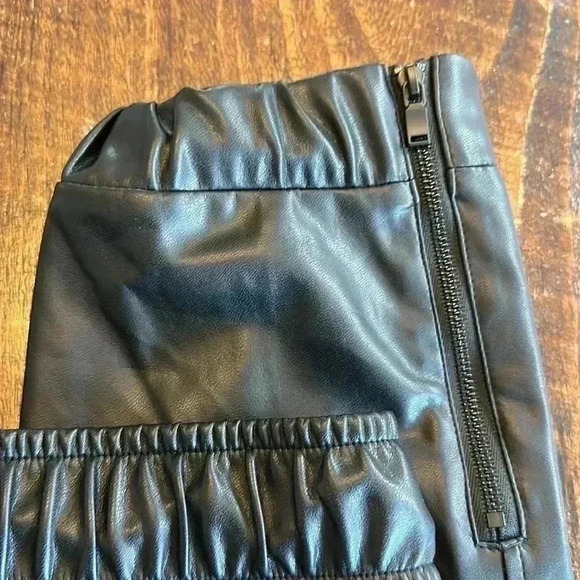 David Lerner | Blake Faux Leather Joggers - Picture 5 of 6